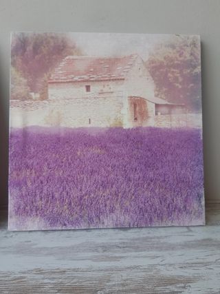 Set 2 cuadros lavanda estilo vintage