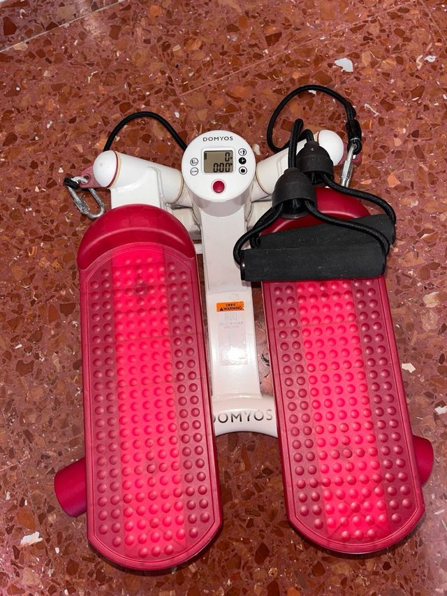 Stepper rosa y blanco