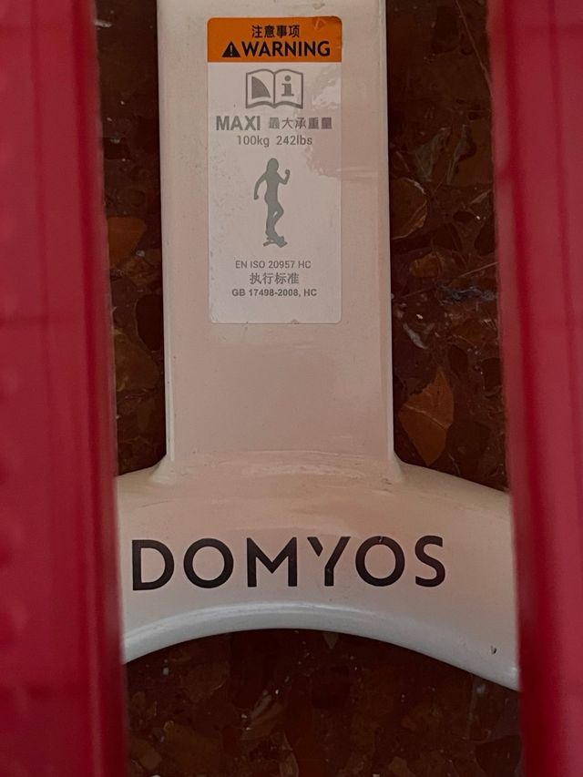 Stepper rosa y blanco