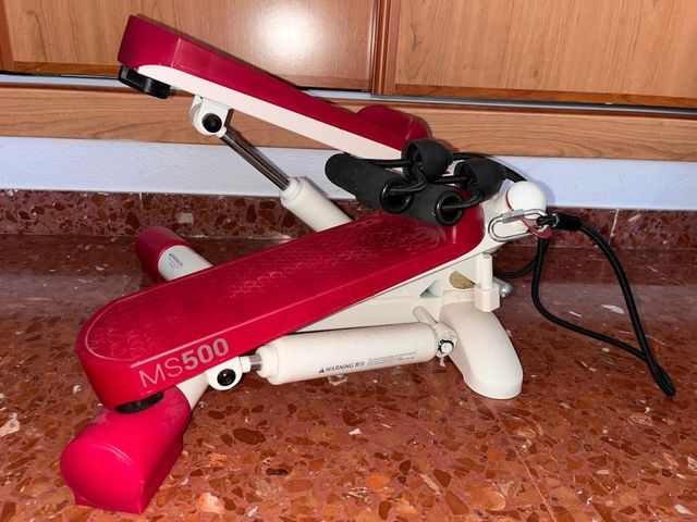 Stepper rosa y blanco