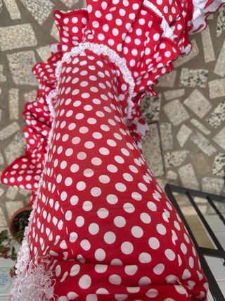 Traje flamenca rojo