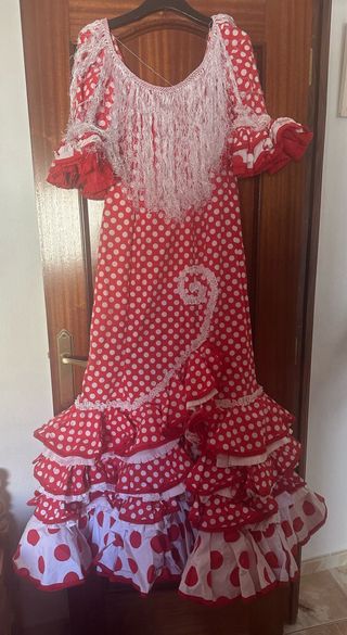 Traje flamenca rojo