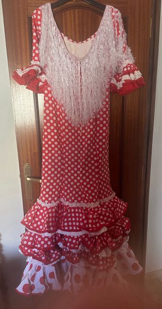 Traje flamenca rojo