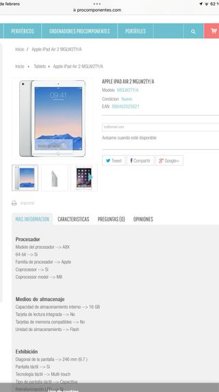Ipad Air 11” pulgadas Apple 2021