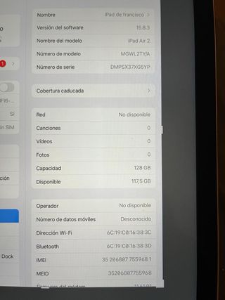 Ipad Air 11” pulgadas Apple 2021