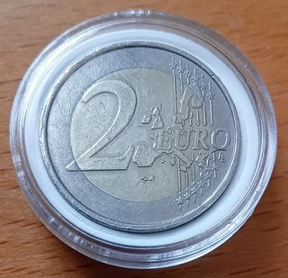 2 Euros Bélgica 2005 Conmemorativa exceso materia