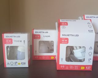 Conjunto de bombillas led