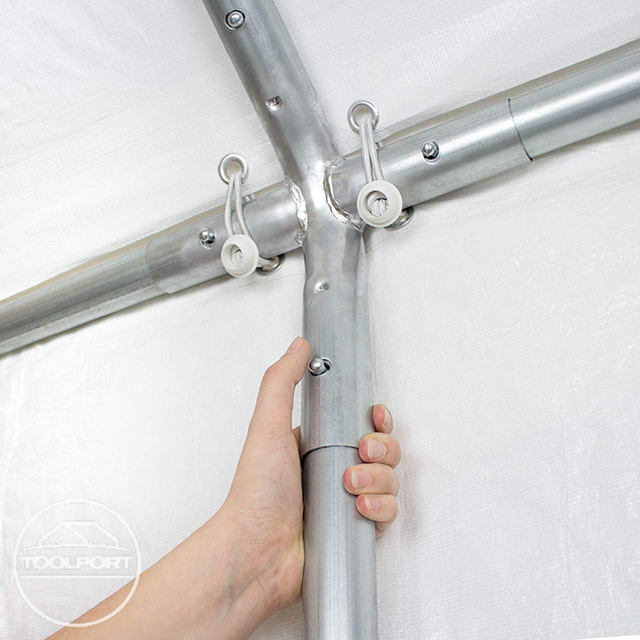 Tendone per Feste Gazebo 4x10 m Bianco PE 350 N Im