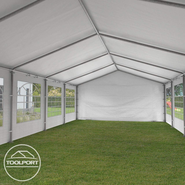 Tendone per Feste Gazebo 4x10 m Bianco PE 350 N Im