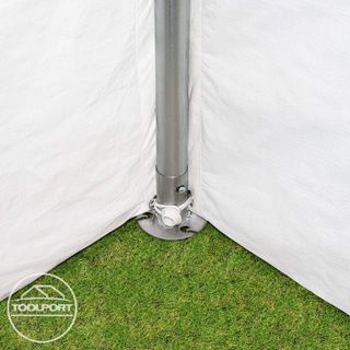 Tendone per Feste Gazebo 4x10 m Bianco PE 350 N Im