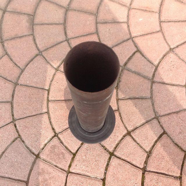 Camino Canna Tubo Fumi Stufa Diam. 80 mm. L. 50 cm