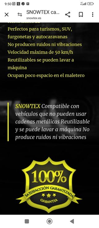 Cadenas nieve Snowtex 50