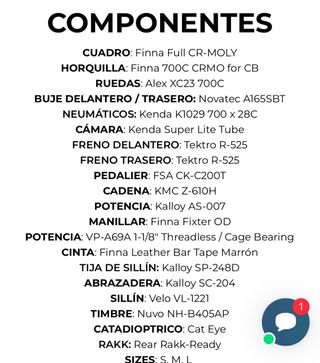 Bicicleta urbana fixie Finna..