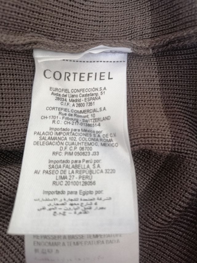 Vestido desmangado cortefiel