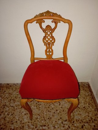 Silla madera antigua