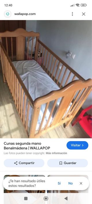 Cuna y colchón