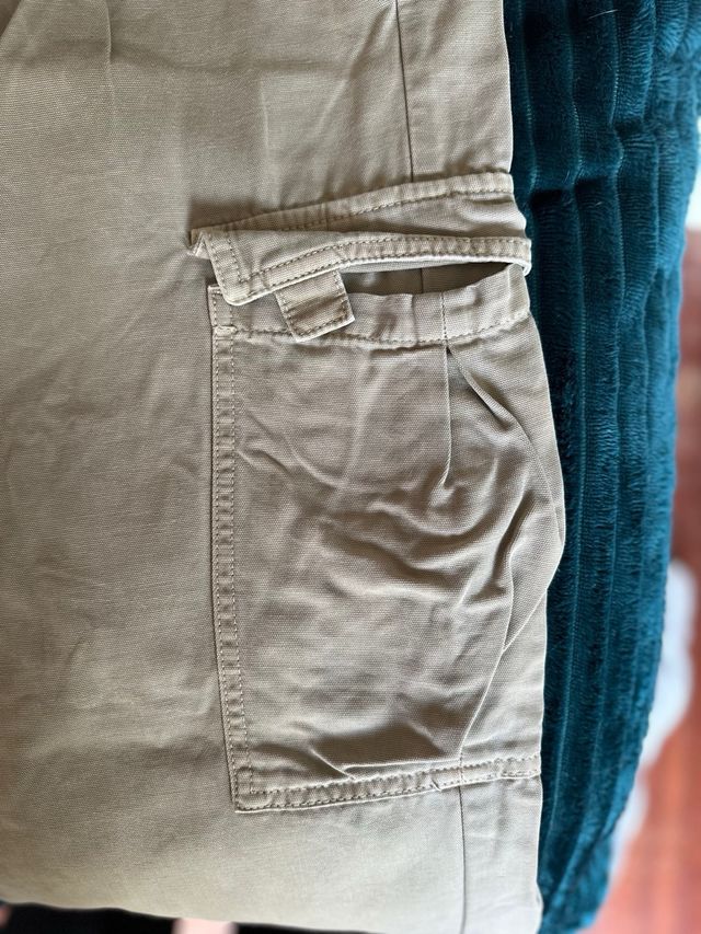 Calças cargo Zara bege tamanho XS