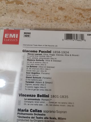 María Callas -Puccini