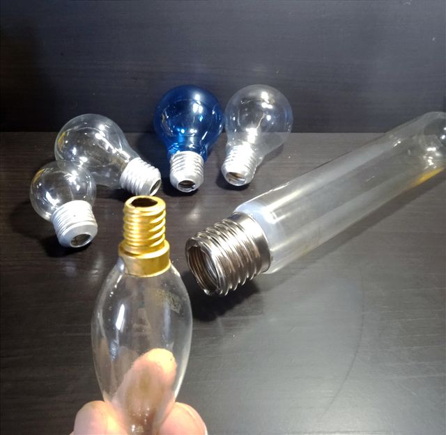 Bombillas vacías para manualidades 