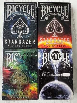 Set da 4 Mazzi carte da poker Bicycle