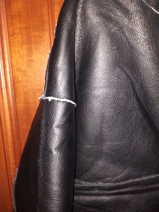 Cazadora reversible efecto piel*