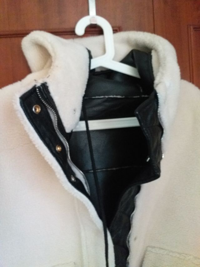 Cazadora reversible efecto piel*