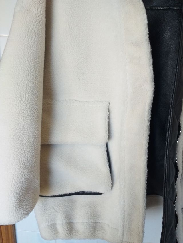 Cazadora reversible efecto piel*