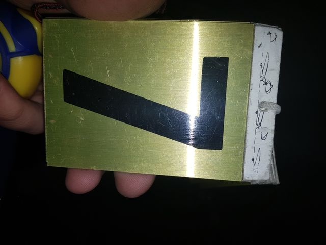 Números metálicos adesivos 20unds