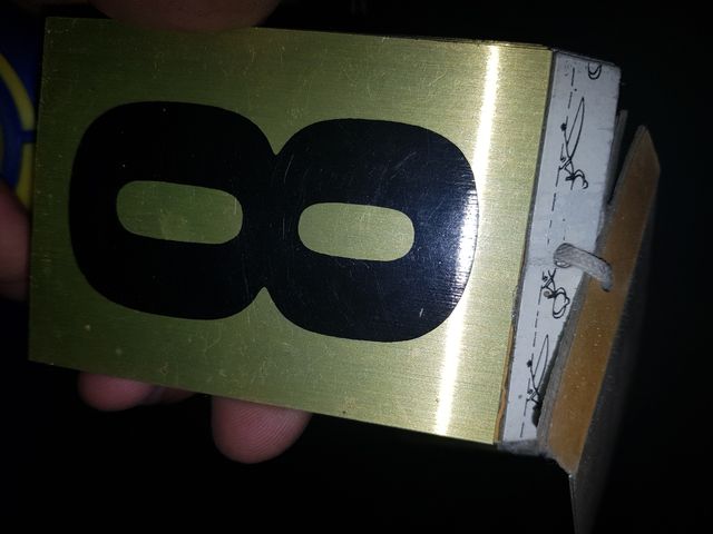 Números metálicos adesivos 20unds