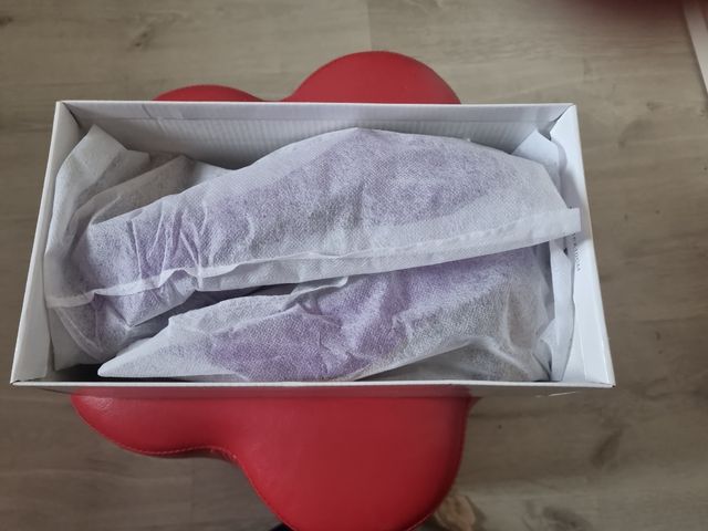 Zapato tela morado 39