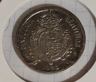 Moneda de 50 Céntimos de Alfonso XIII (1926) - Esp