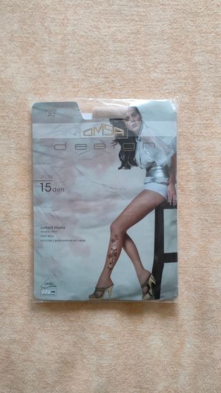 Collant Omsa 15 den microrete-nudo