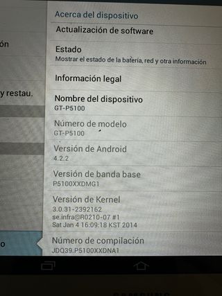 Tablet samsung galaxi Tab 2