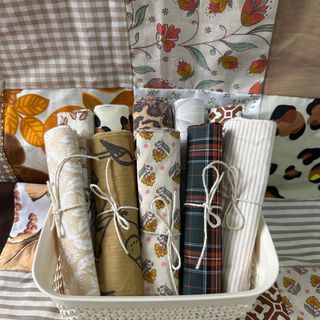 50 unidades por lote de tecido, algodão marron