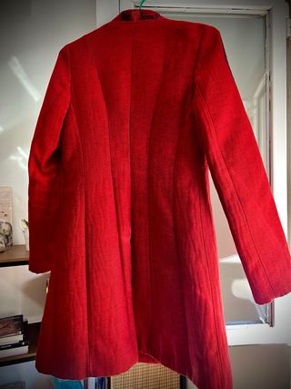 Chaqueta Desigual Roja Larga T 36