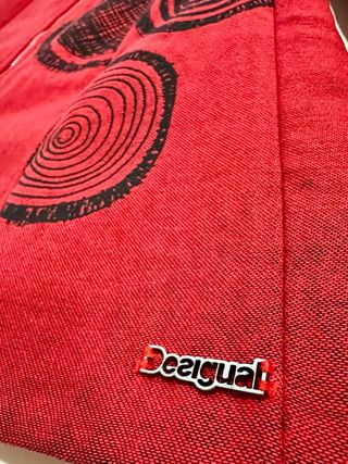 Chaqueta Desigual Roja Larga T 36