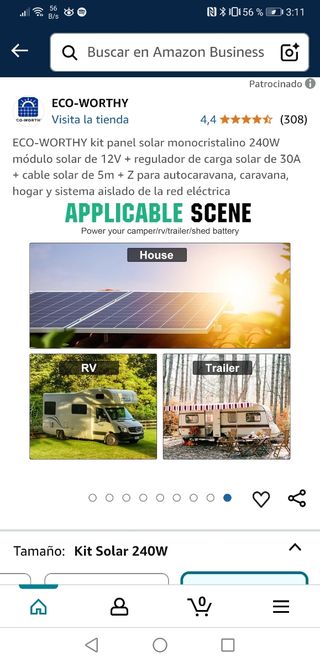 [NUEVOS] - 2 Kits de Paneles Solares 240W cada uno