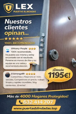 Puertas blindadas y de interior