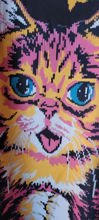 Lindo vestido over size de gatito