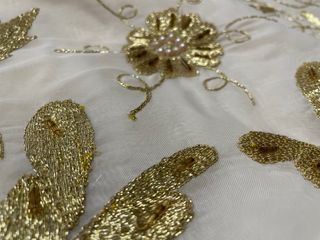 Pico de manteleta fallera antiguo de seda