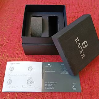 Estuche RACER para 2 relojes de pulsera con manual