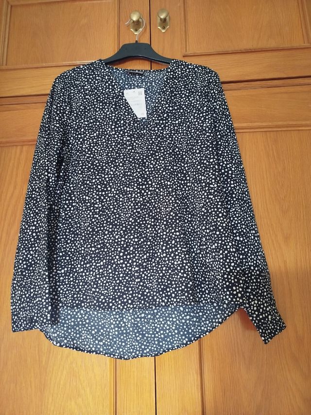 Camisa señora fina manga larga