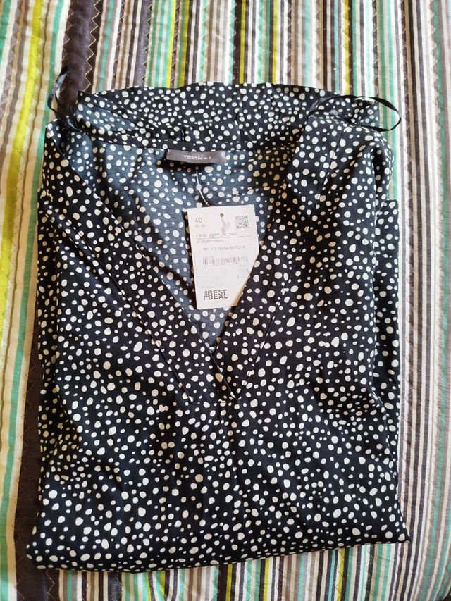 Camisa señora fina manga larga