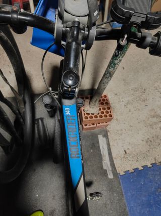 Bicicleta con rodillo