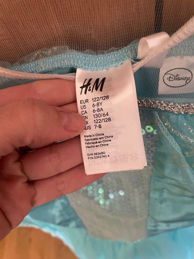 Disfraz Frozen Elsa 6 a 8 años