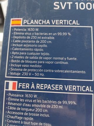 Plancha de ropa vertical NUEVO