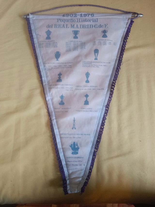 Banderín real Madrid años 70