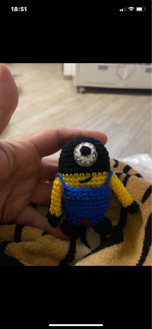 Minions amigurumi portachiavi