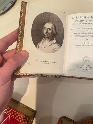 Teatro Español hist./antología joya lujo aguila