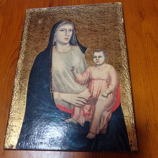 Virgen ortodoxa en madera